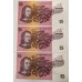 AUSTRALIA 1991 . FIVE 5 DOLLARS BANKNOTE . FRASER/COLE . CONSEC TRIO . LAST PREFIX QPG